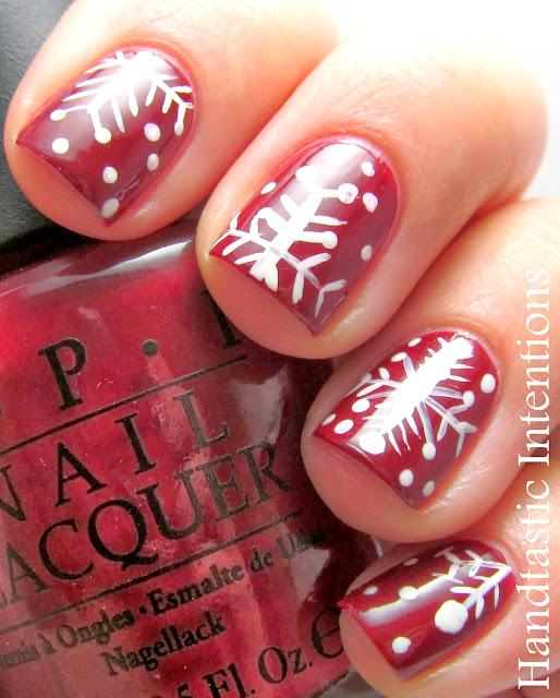 Handtastic Intentions: Nail Art: Snowflakes!