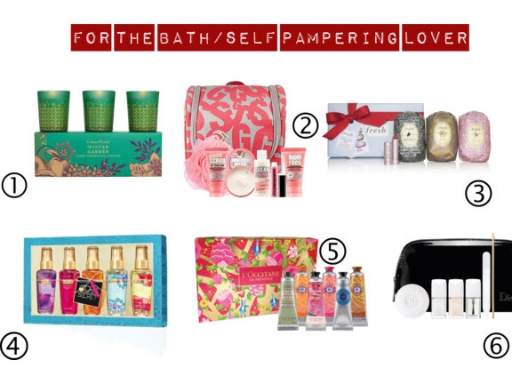 Holiday Gift Guide: For The Bath/Self Pampering Lover