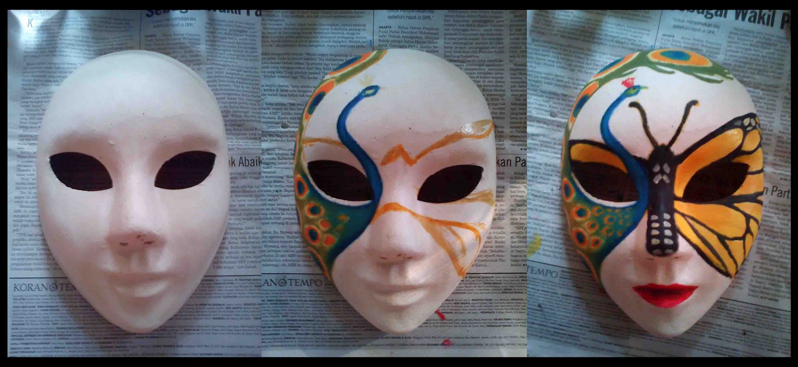 Bukancatatanpribadi Kreasi Topeng Lukis Pertama!