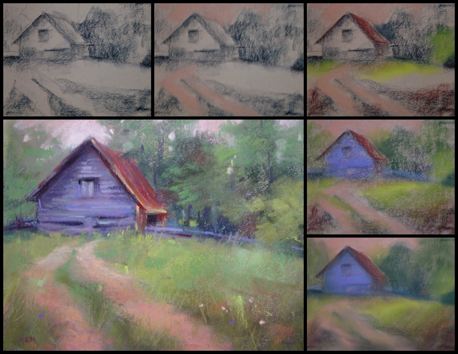 Painting My World A Simple Way to Start a Pastel Painting