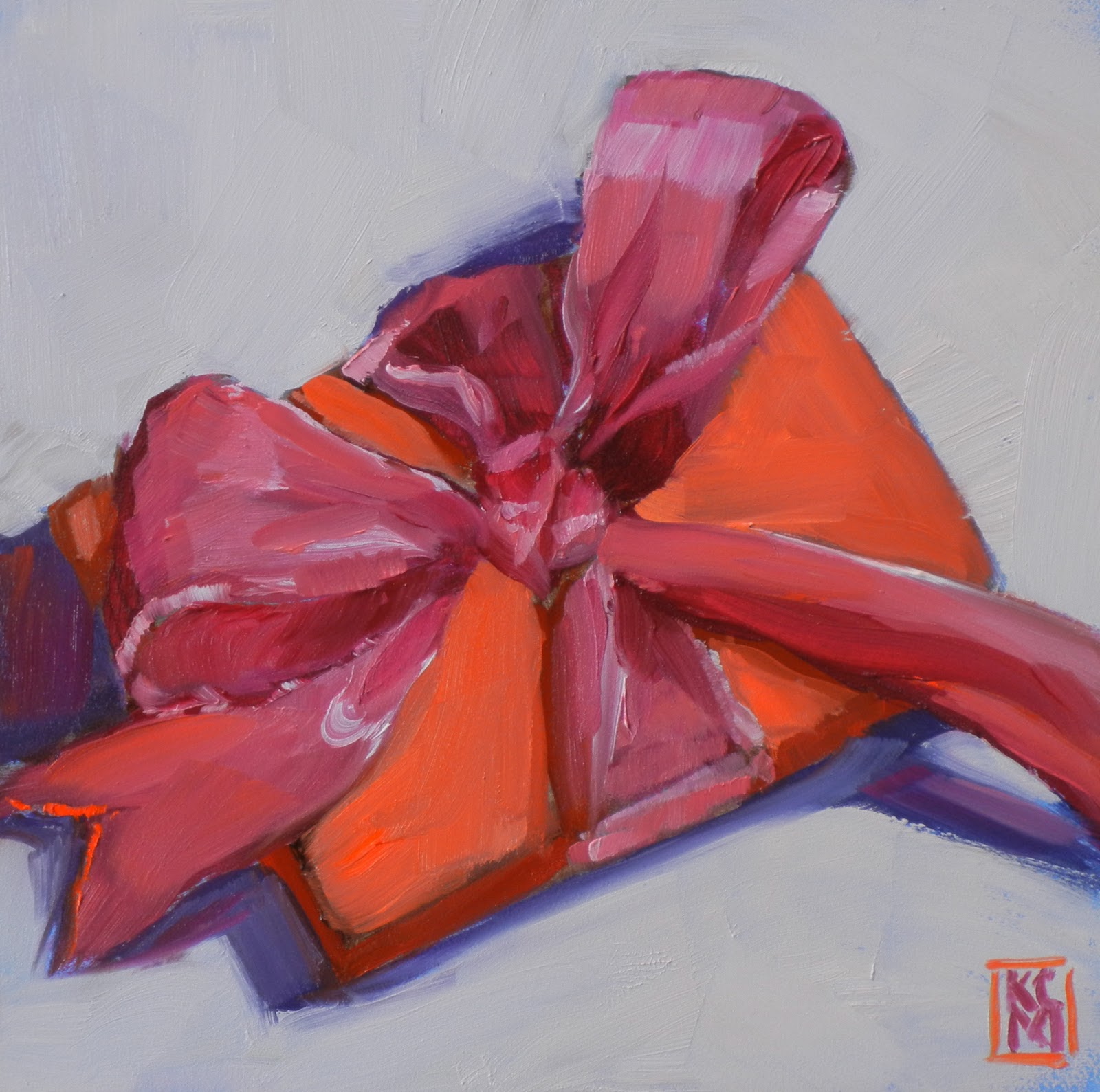 Kelley MacDonald's Paintings Live In The Present, 6x6 Inch Oil