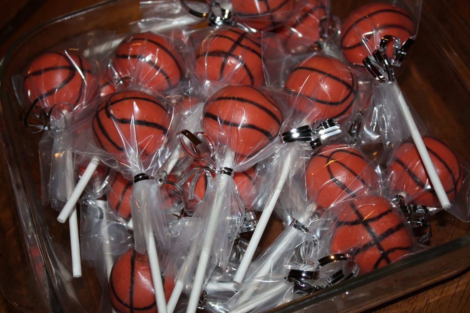 Cake Pops by Randi Basketball Cake Pops