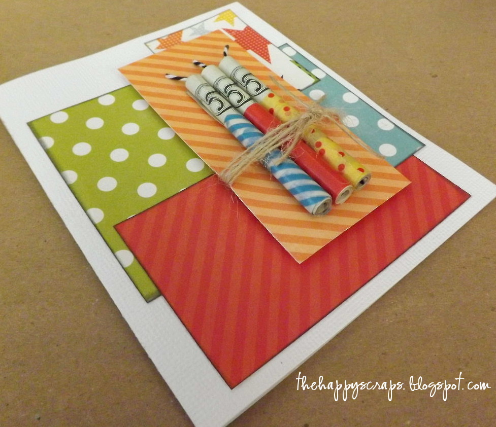 Money Candle Birthday Card The Happy Scraps