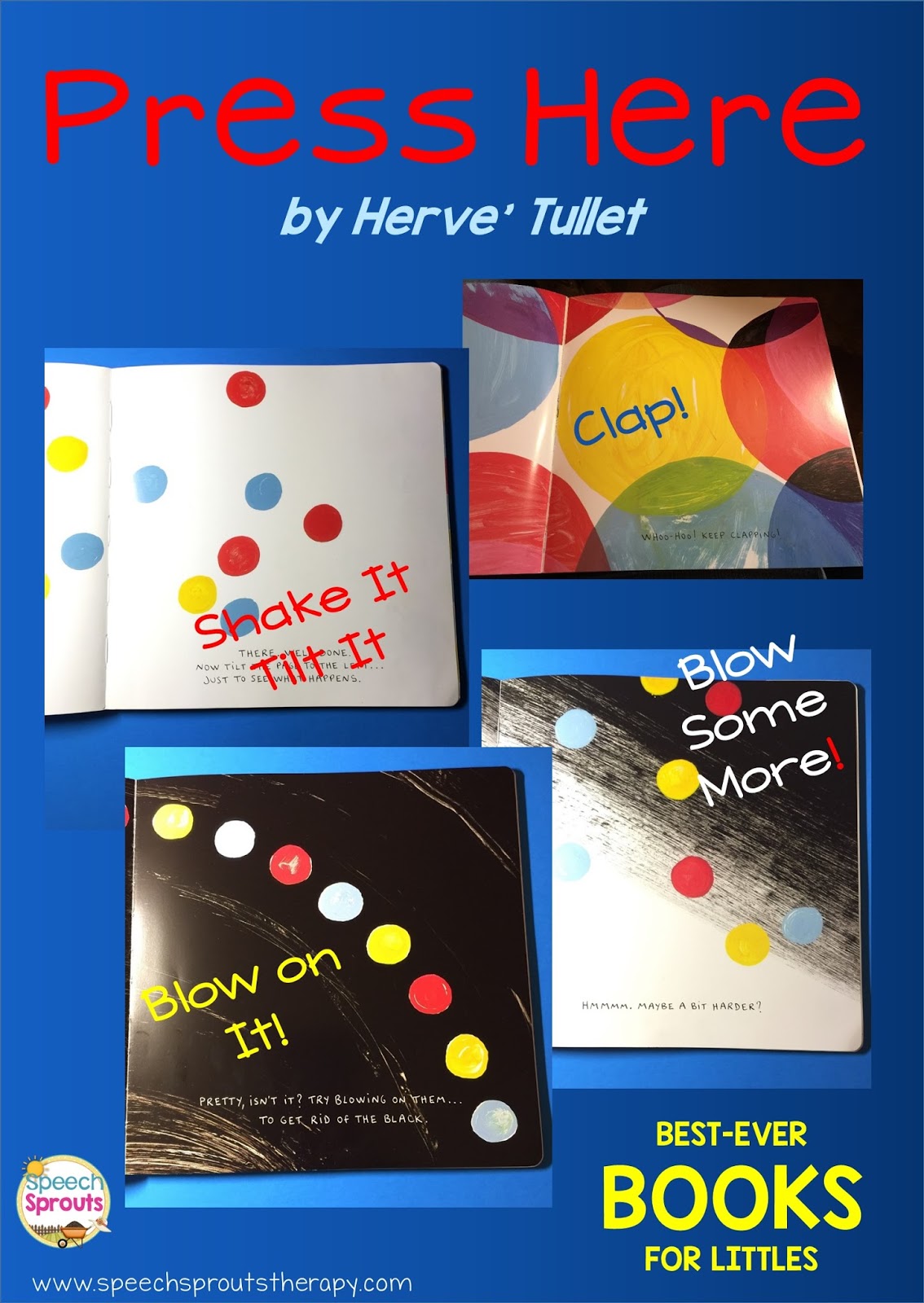 Speech Sprouts BestEver Books for Speech Therapy Press Here