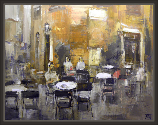 ROMA-RESTAURANTES-CALLES-PAISAJES-PINTURAS-CUADROS-ERNEST DESCALS-