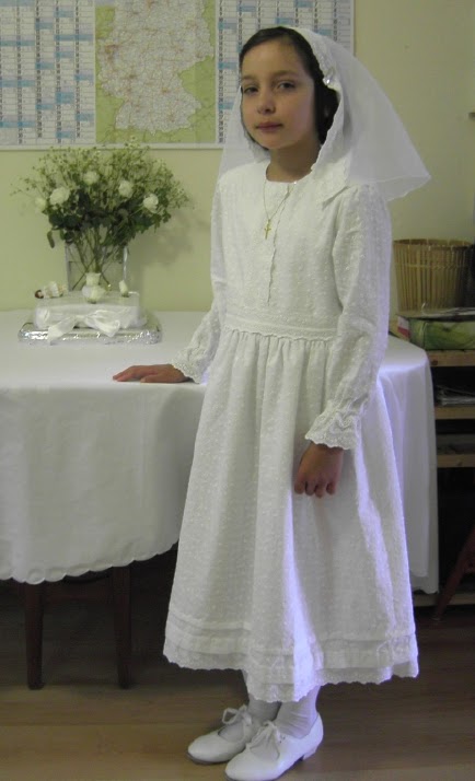 long white communion dresses