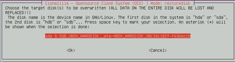 Langkah-langkah restore Clonezilla 6 Langkah-langkah restore Clonezilla 6