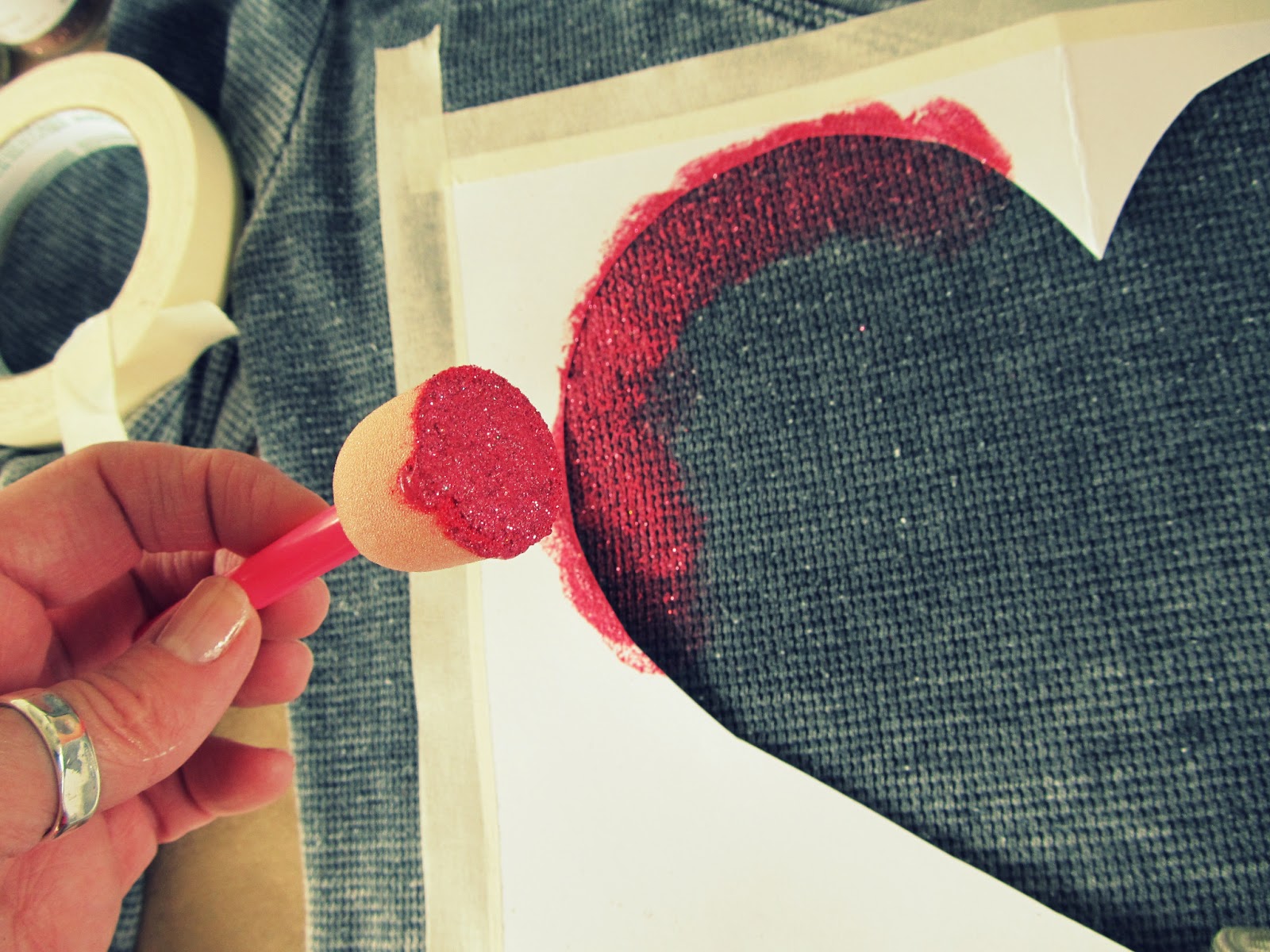 WobiSobi Glitter Heart Tee, DIY.