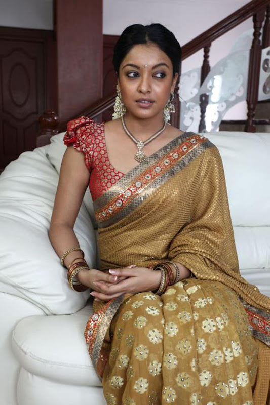 Tanushree Dutta in golden saree - Tanushree Dutta khiladi movie stills