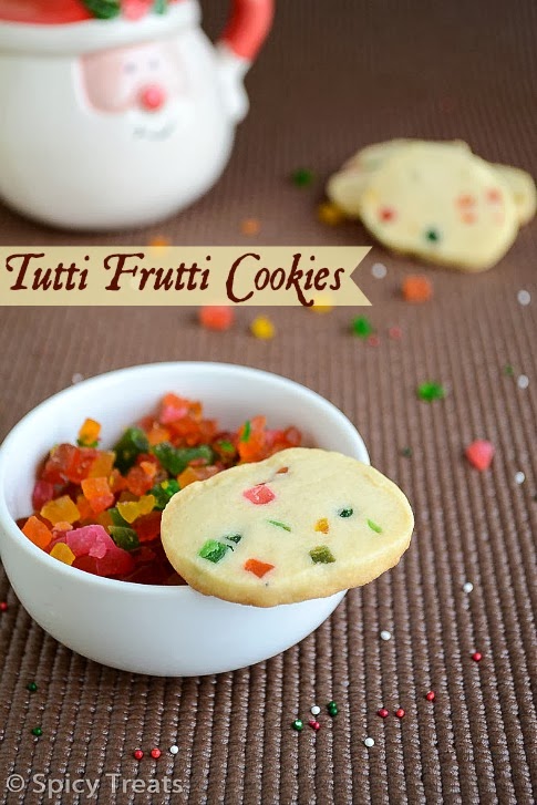 Spicy Treats: Eggless Tutti Frutti Cookies / Candied Fruit Cookies ...