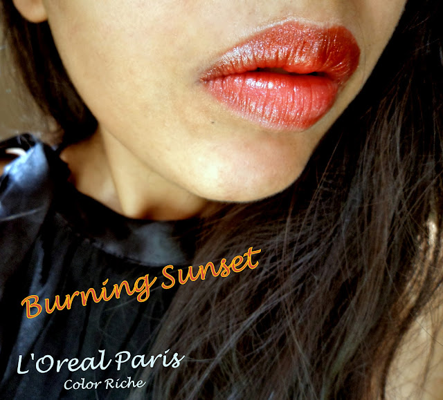 loreal paris bright orange lipstick