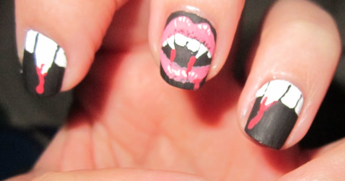 6. "The Vampire Diaries" Nail Art Gallery - wide 6