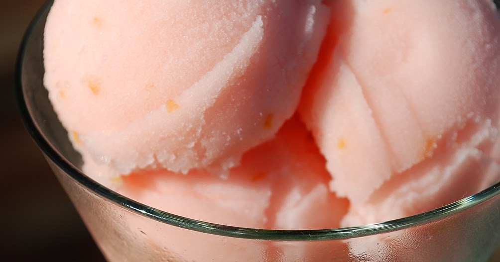 A NonDairy Ice Cream Life Peach and Grapefruit Sorbet
