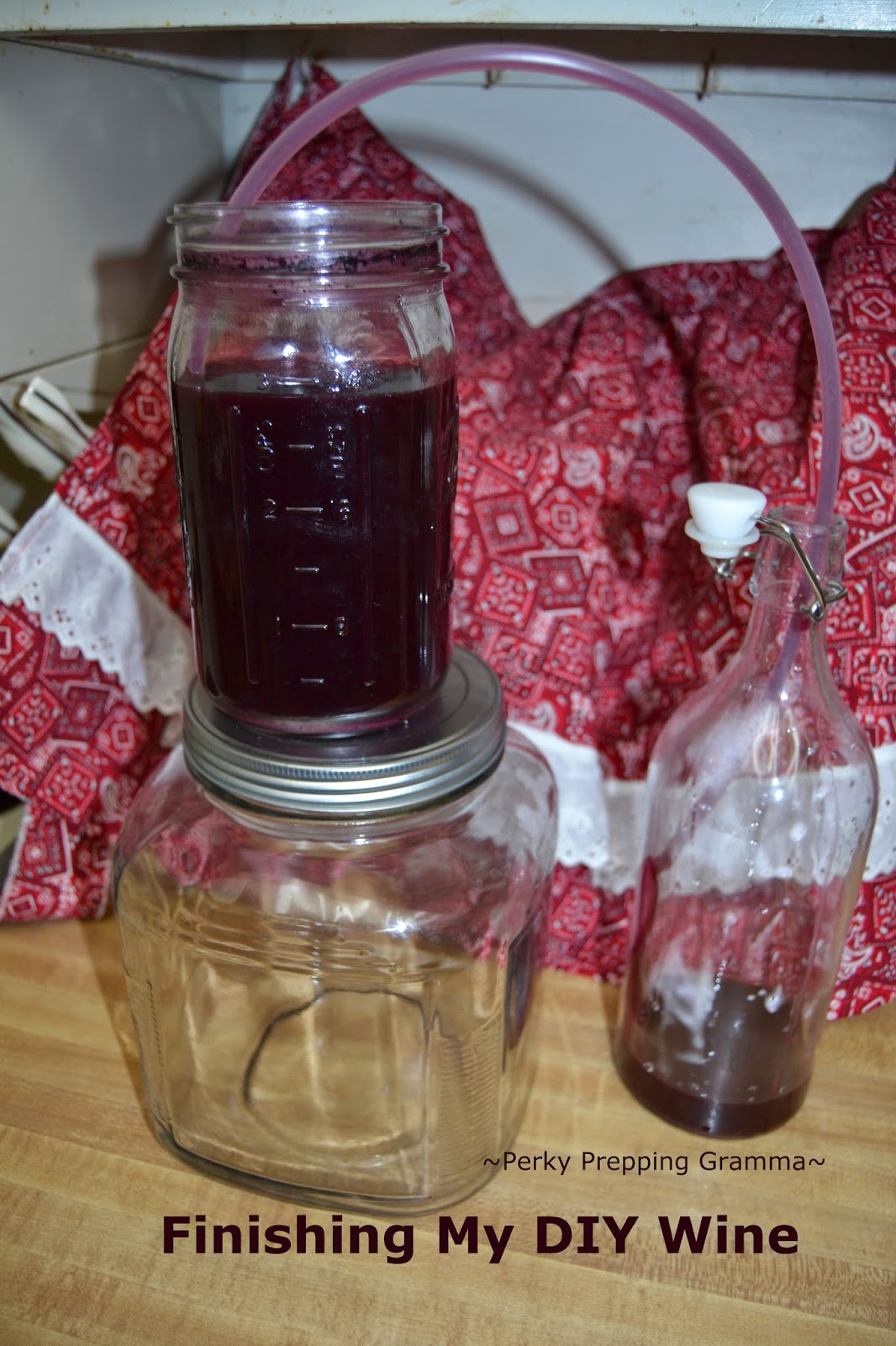 Perky Prepping Gramma DIY How To Make Wine (part 2)