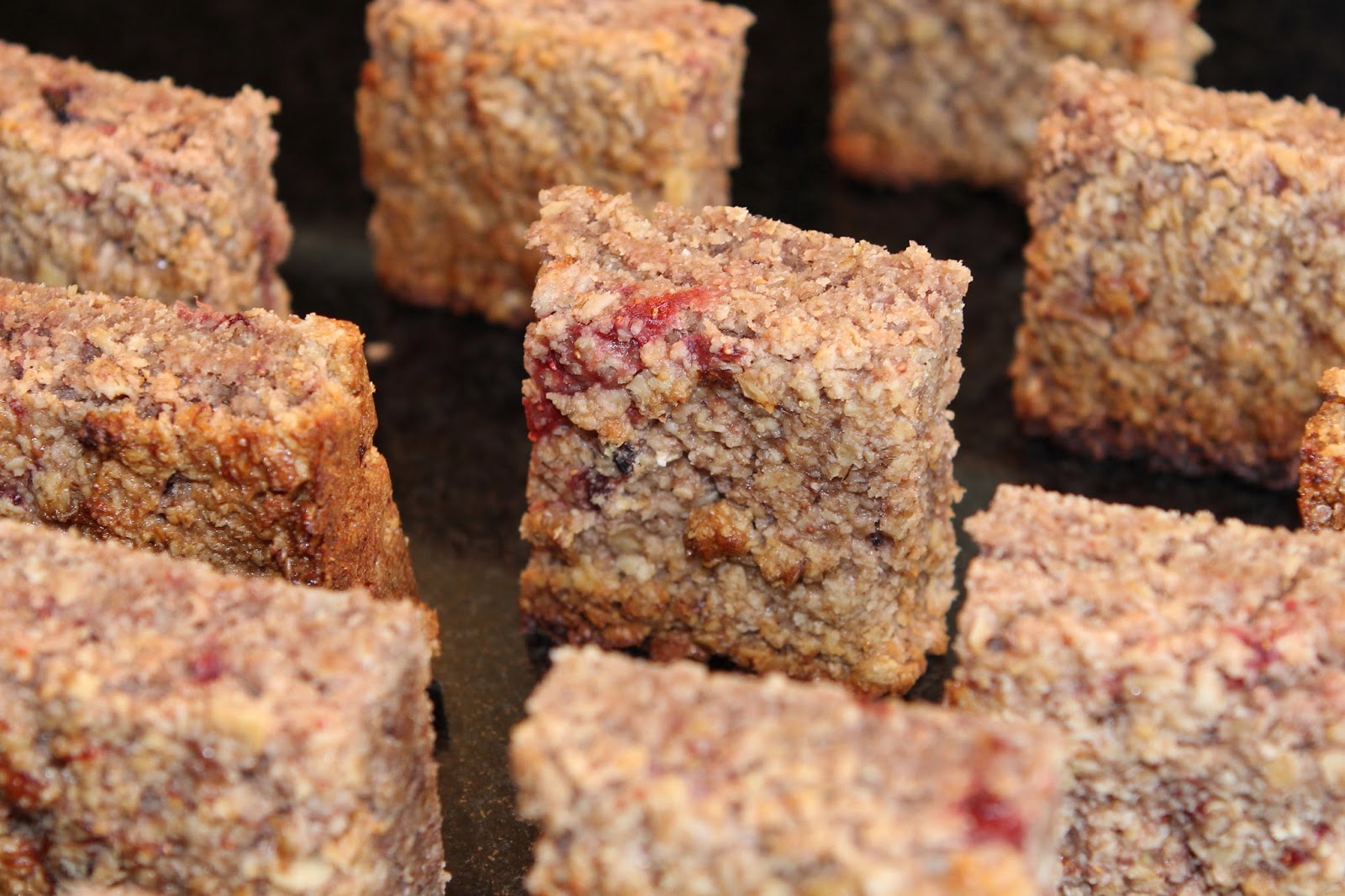Gluten Free Alchemist End of Summer Roasted Fruit Flapjack