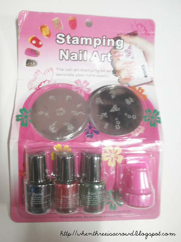 writing down my emotions: Hello Kitty & Floral Stamping Nail Art Kit W/ 3  pcs Nail Stamp from Born Pretty Store