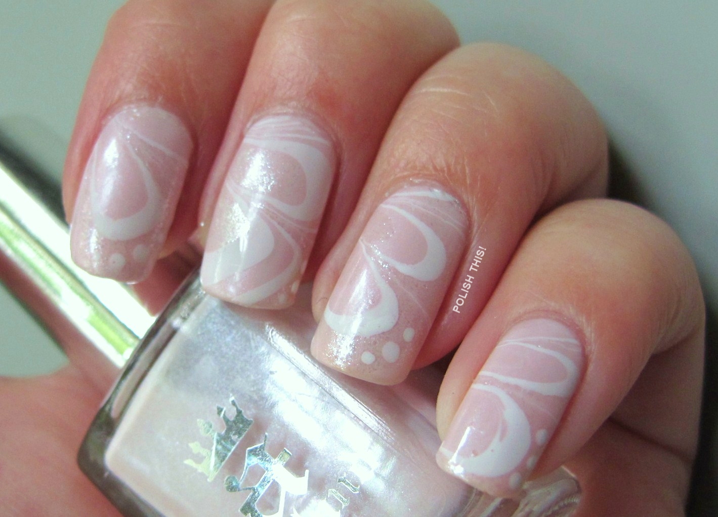 Delicate Water Marble with aengland Iseult Polish This!