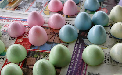 Painted Plastic Easter Eggs Tutorial