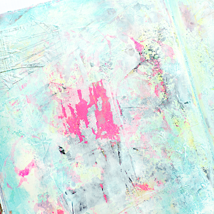 Hot Mess To Pretty Mixed Media Art Journal Background In Less Than 5 Minutes
