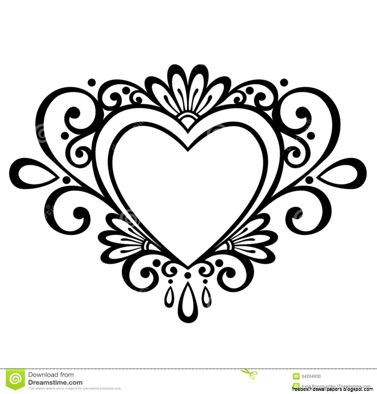 Deco Heart Stock Photo Image 34204930 Deco Heart Stock Photo Image 34204930