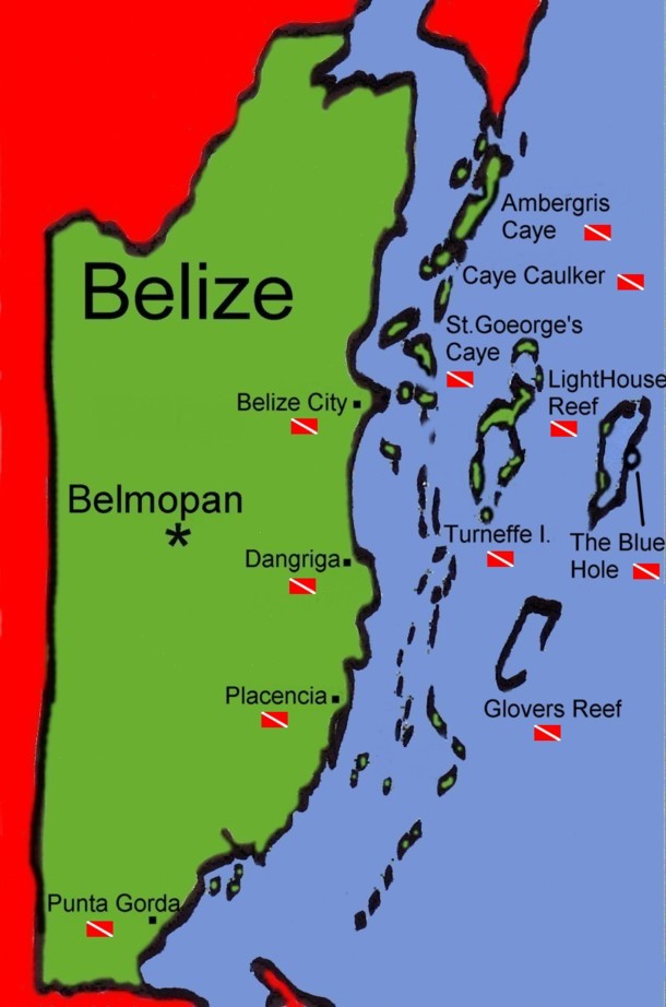 erlanbeispor Map Of Belize And Guatemala