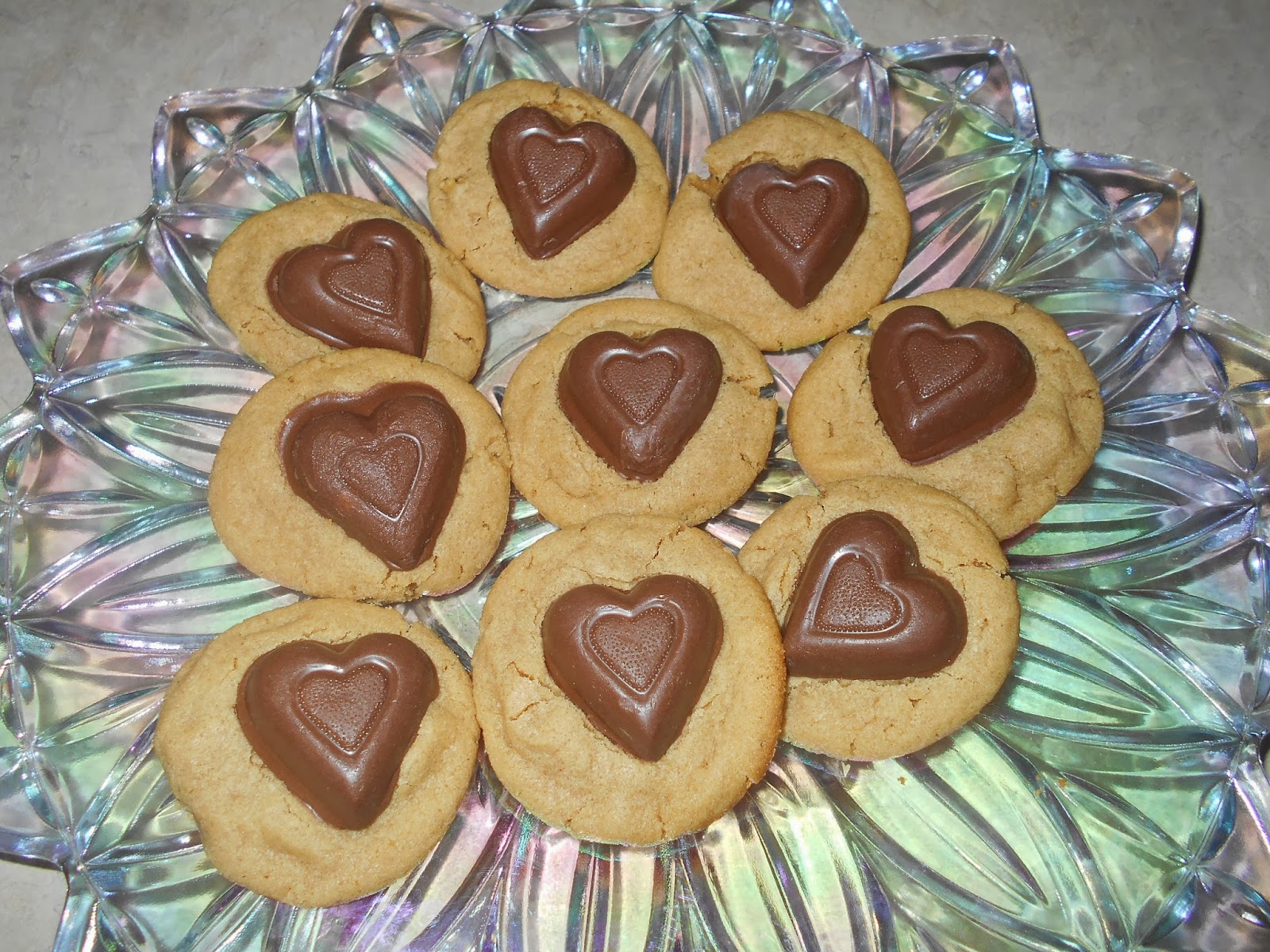 Yummy Recipes Reese's Valentine's Peanut Butter Cookies