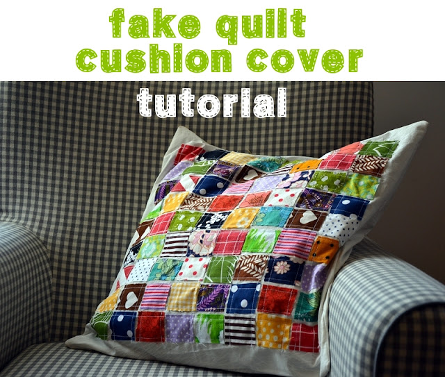 fia lotta jansson fake quilt cushion cover tutorial