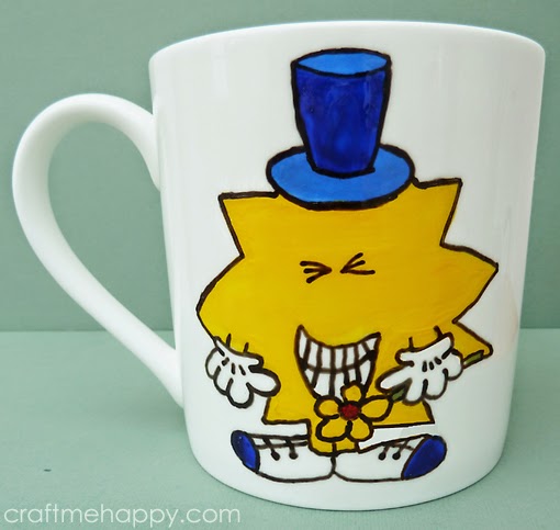 make your own unofficial mr man mug or the big pinterest sharpie