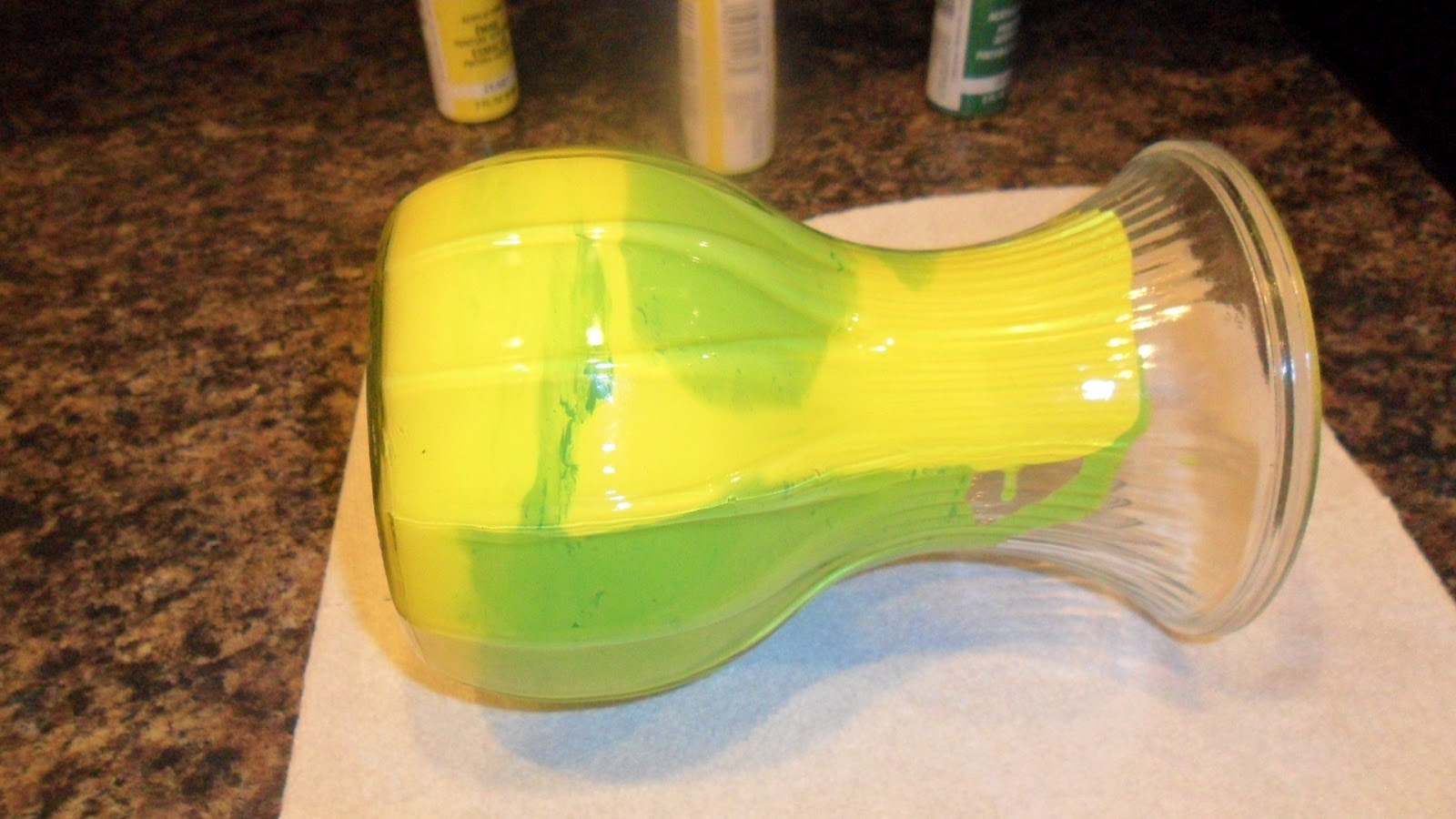 Home For4 Sweet Home DIY Swirl Paint Vases