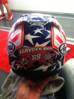 Nicky Hayden Helmet Laguna Seca 2011