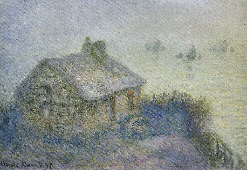 Poste de douaniers par brouillard, effet bleu (1897) Poste de douaniers par brouillard, effet bleu (1897)
