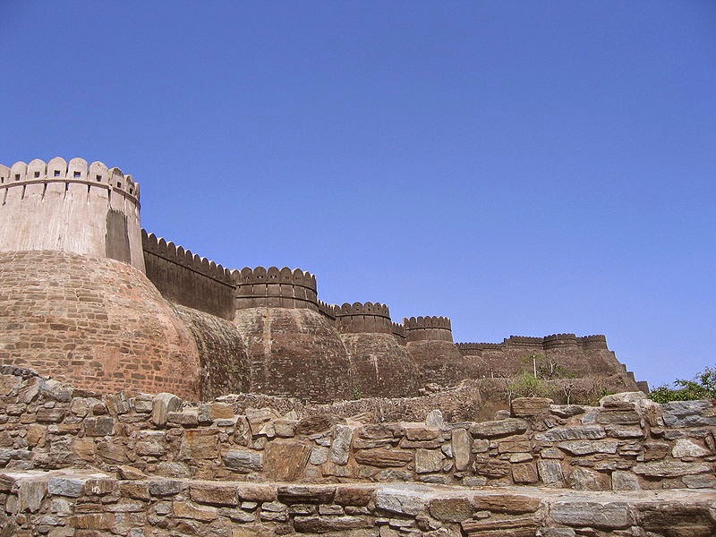 Kumbhalgarh,second longest wall in the world Rajasthan,India. a