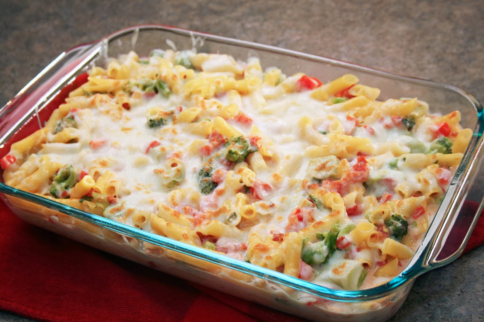 Lazy Gluten Free Veggie Alfredo Pasta