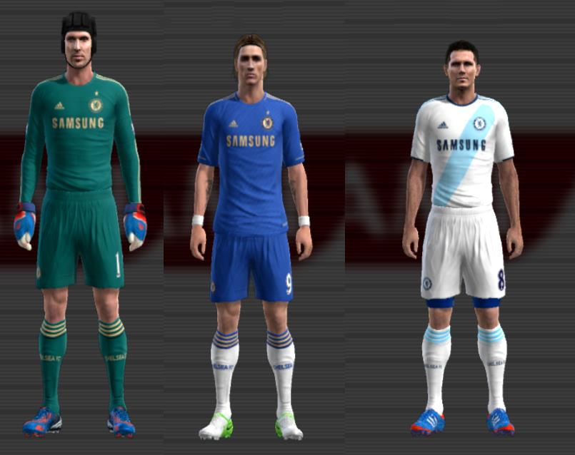 Dream Team - Chelsea rocking that 'London Blues' PES 2012 kit 🔵🔵