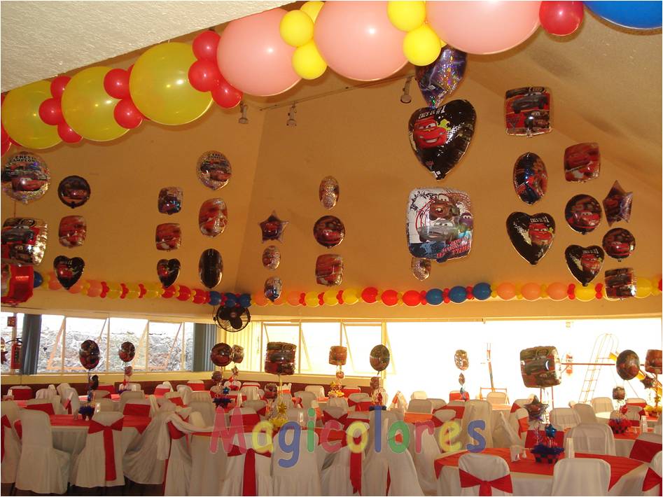 Magicolores Globos: Lluvia de globos metálicos cars