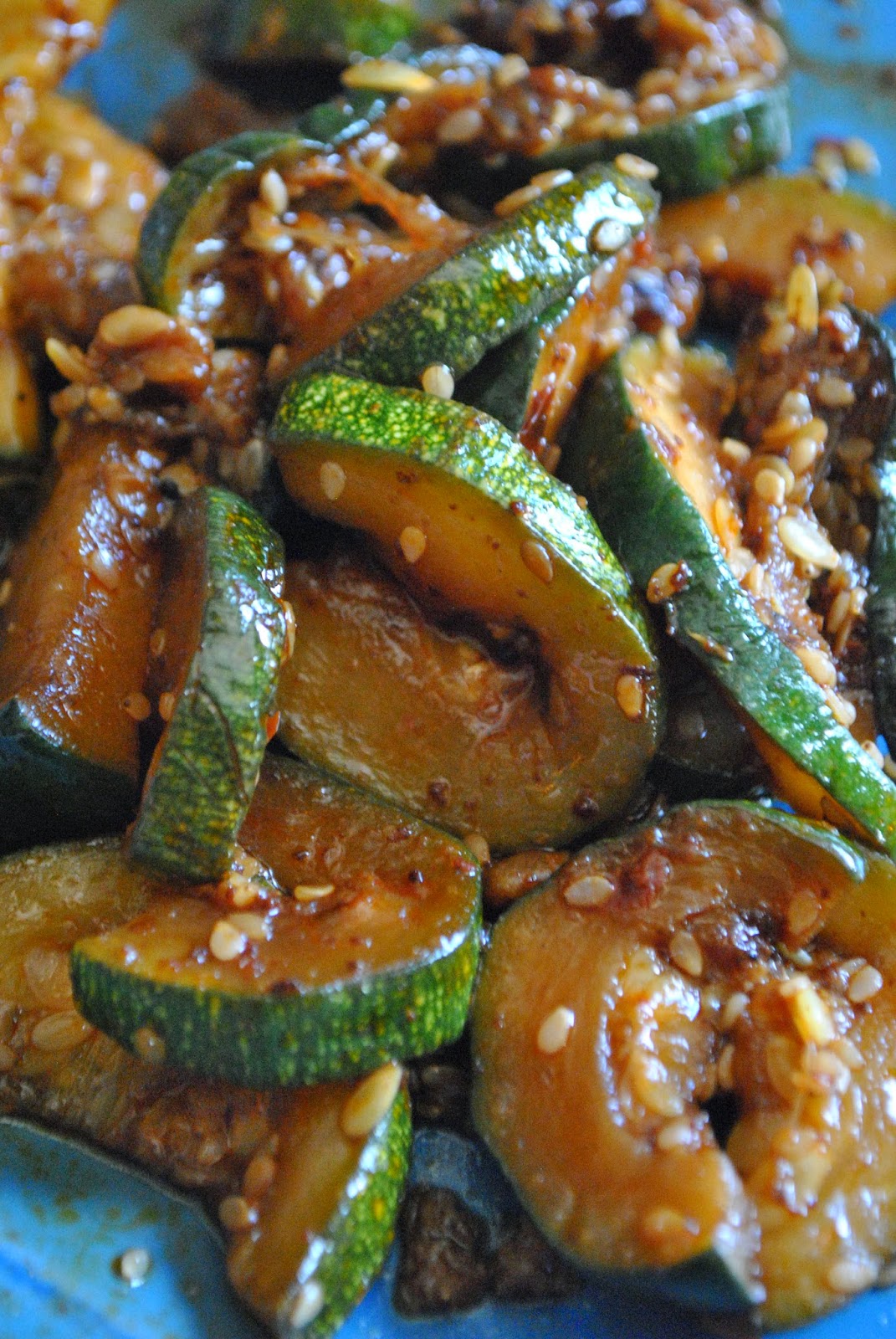 Lori's Lipsmacking Goodness Spicy Korean Zucchini