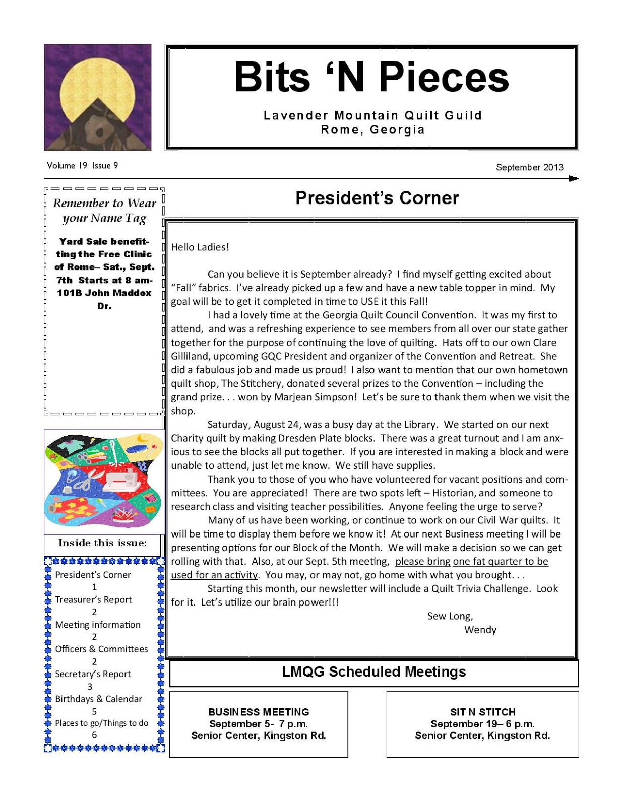 Lavender Mountain Quilt Guild