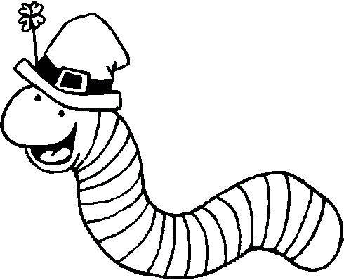 Cute Animal Worms Coloring Sheet to Print