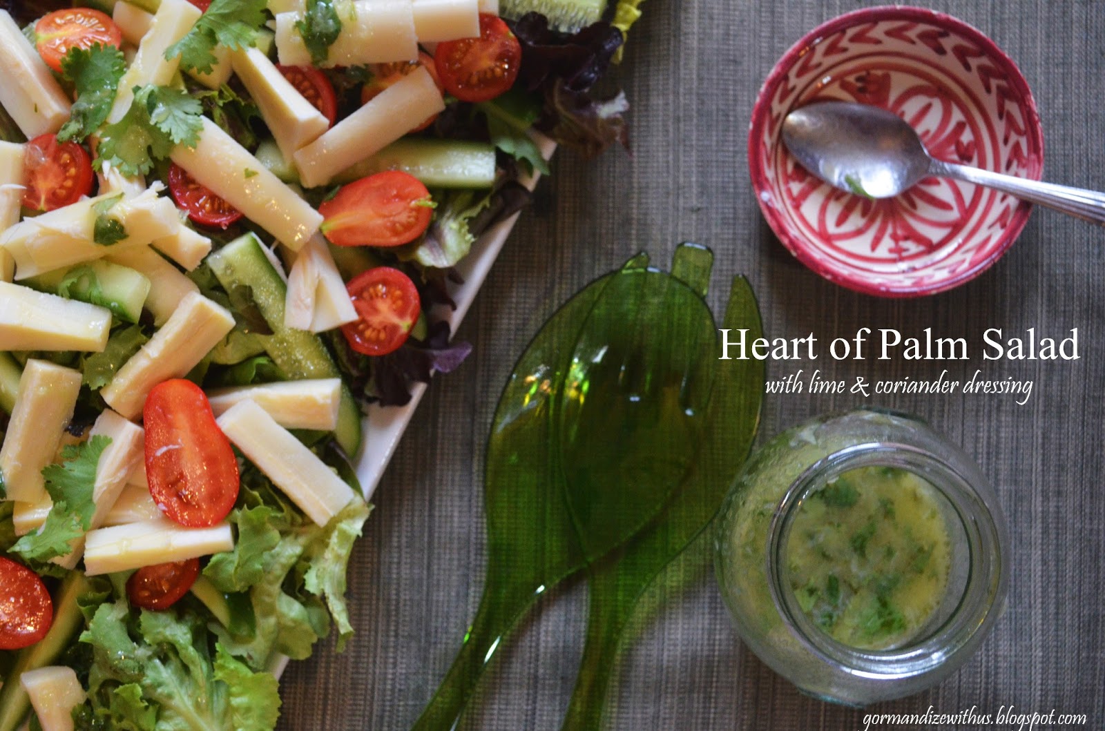 Gormandize Hearts of Palm Salad with Lime Coriander Dressing