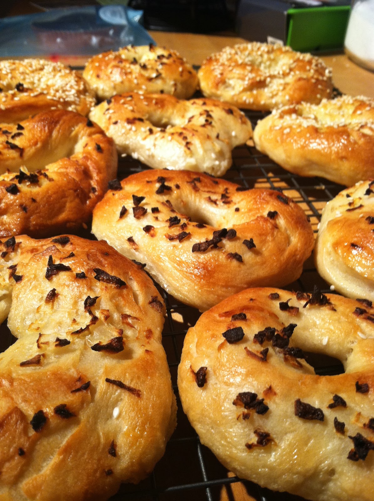 parsley & polka dots homemade bagels