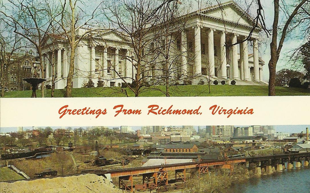 Vintage Travel Postcards Richmond, Virginia