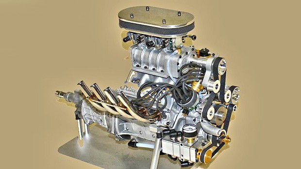 World's smallest supercharged four-stroke V8 engine now in production The Conley Stinger 609 supercharged four-cycle V8 gasoline engine - 6.09 cubic inches and 9.5 horsepower at 10,000 rpm