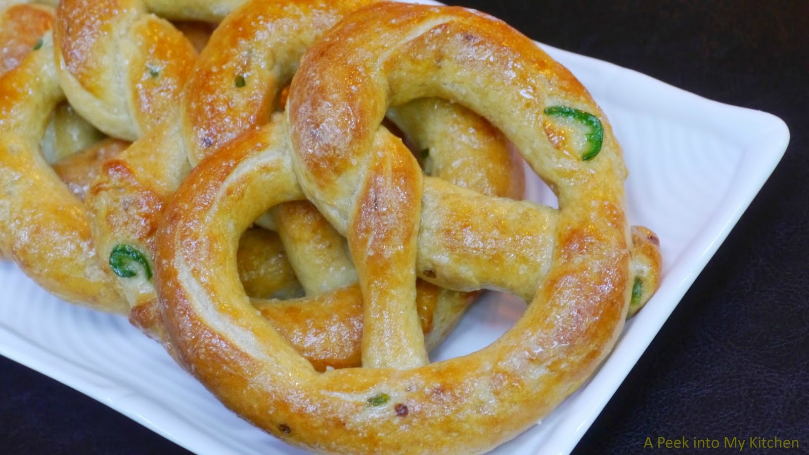 A Peek into My Kitchen Soft Pretzels (Jalapeno & Cinnamon Sugar) Day 1