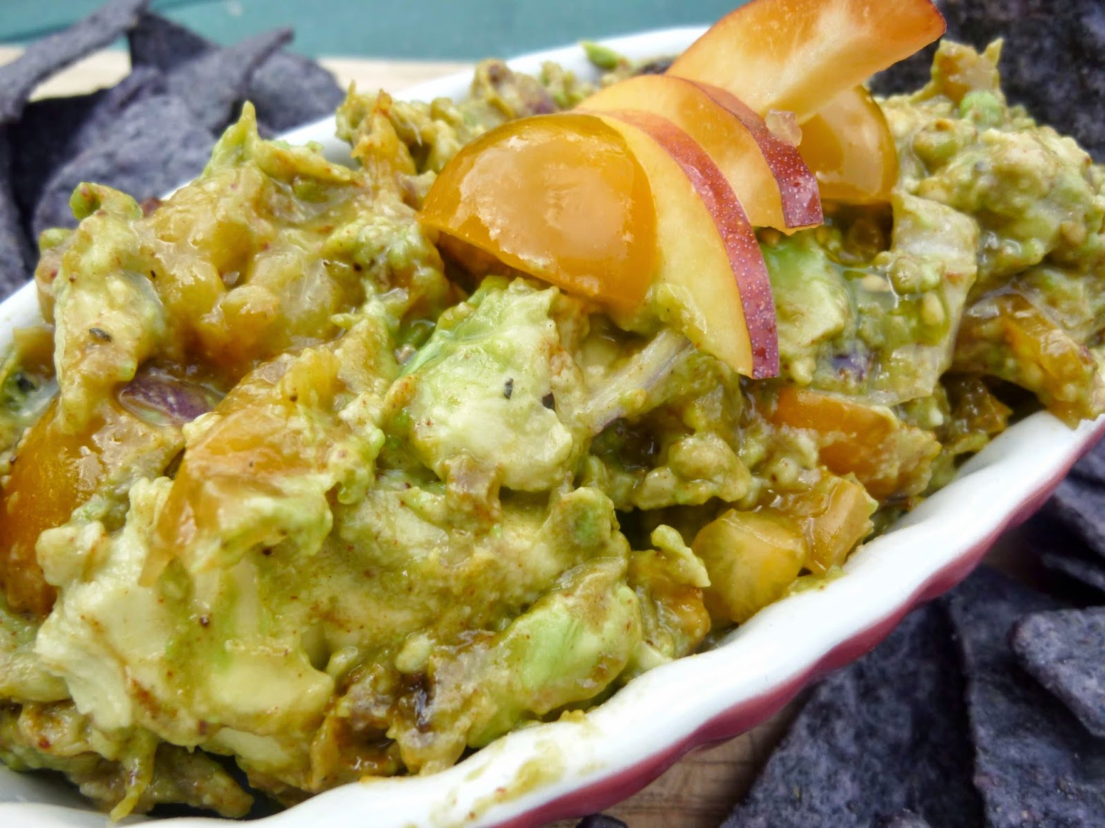 Smoked Paprika Guacamole with Caramelized Nectarines Diary of a Mad