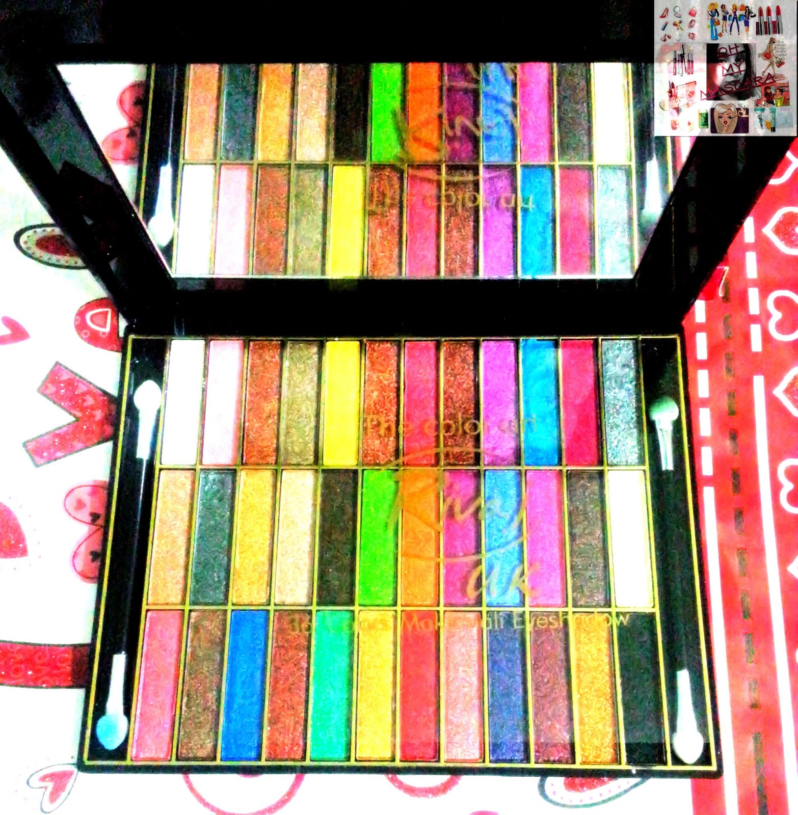 RIVAJ UK 36 COLORS MAKHMALI EYESHADOW REVIEW AND LOOK Oh My Mascara!