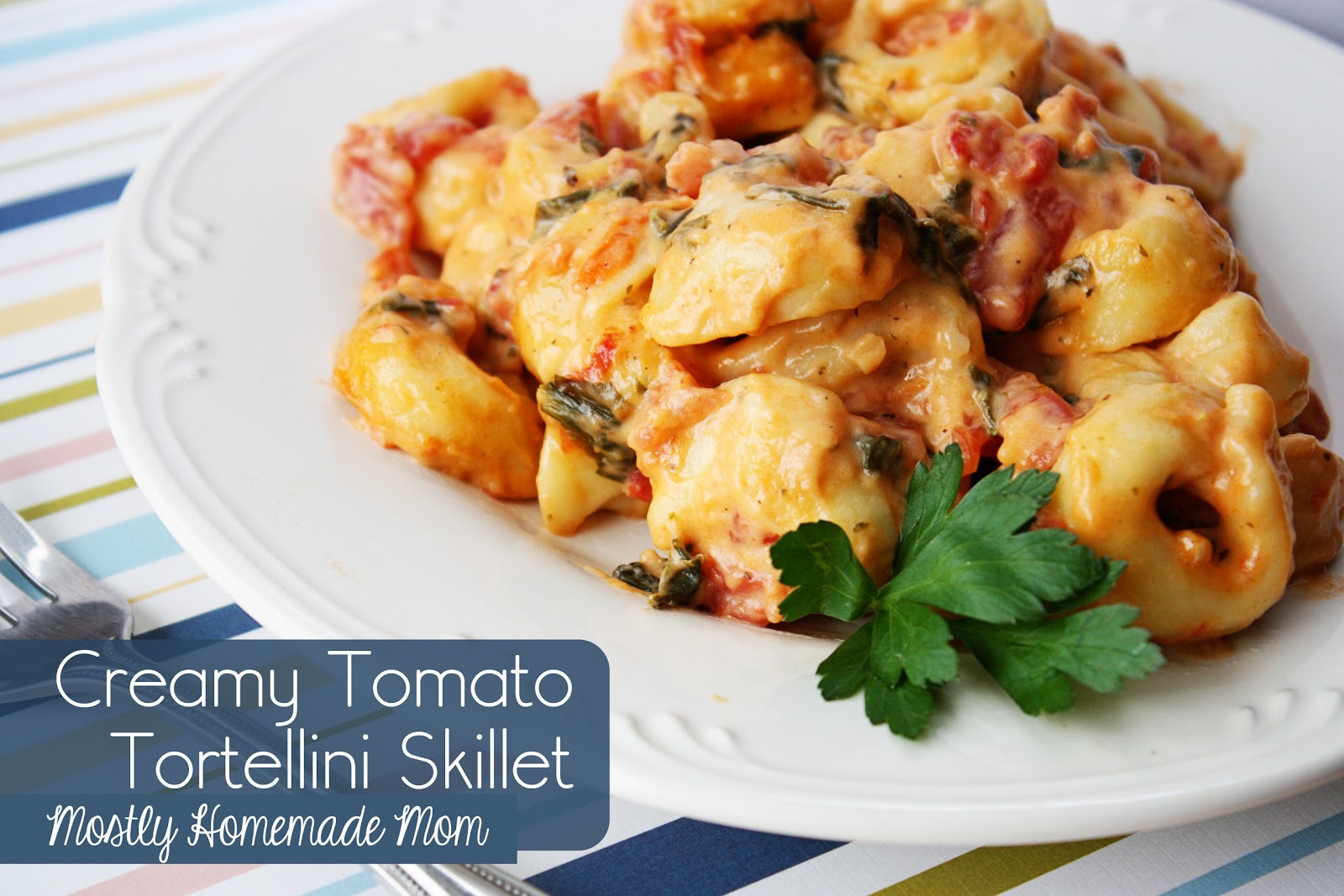 Creamy Tomato Tortellini Skillet Mostly Homemade Mom