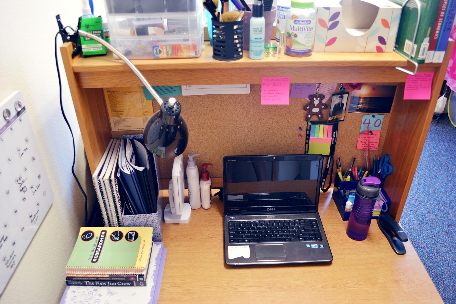 Lots of Lisa College Life My Dorm Room Desk