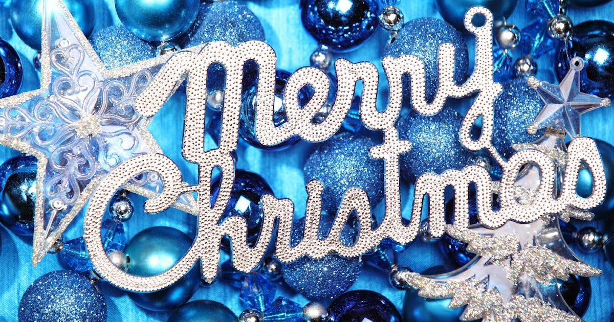 Merry Christmas Blue Wallpaper - WallpapersXplore | Free HD Desktop