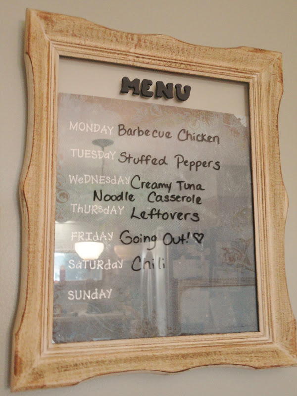Frugal Foodie Mama What's For Dinner? {DIY Menu Board Tutorial}