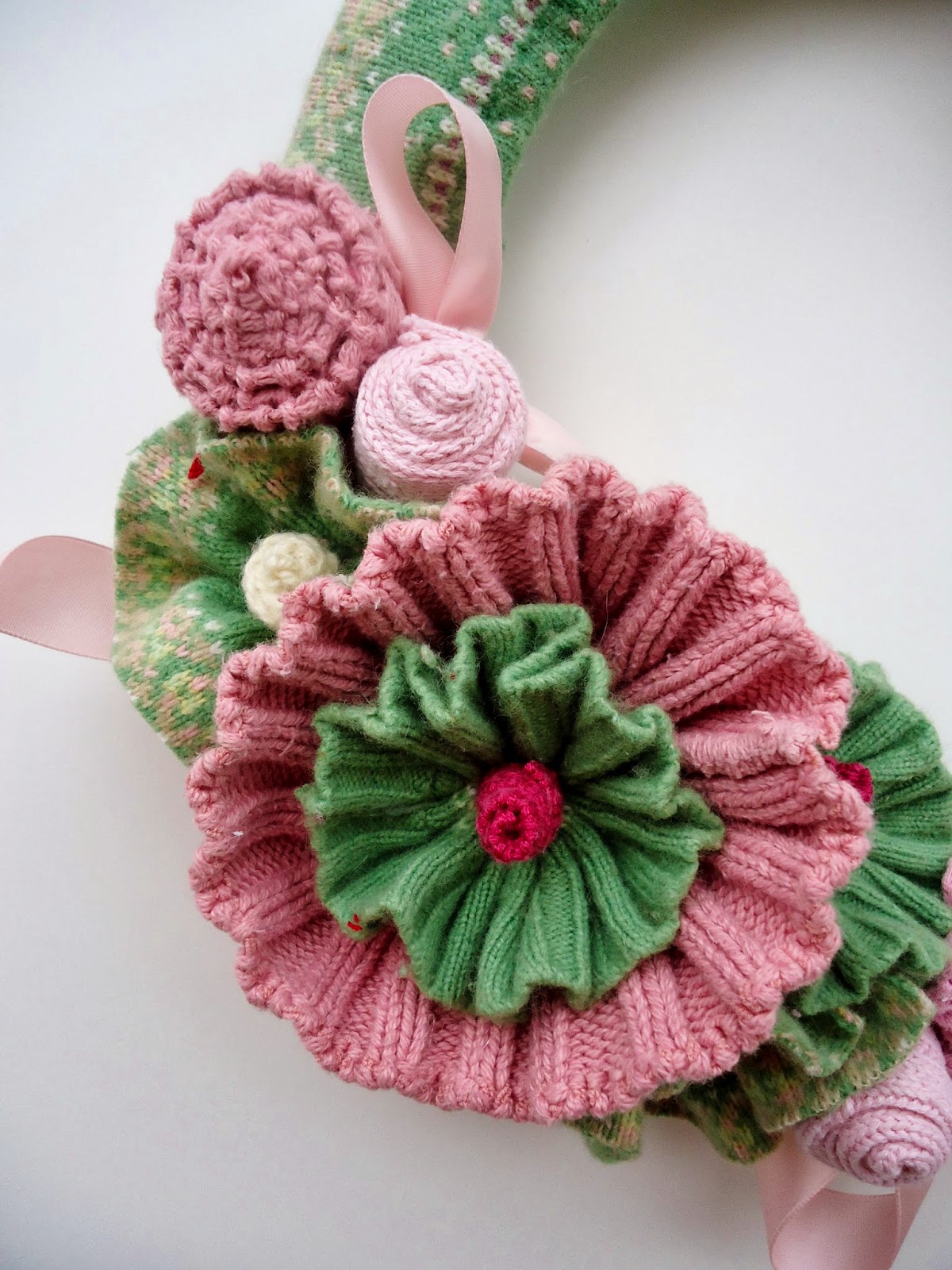 Nanniepannie's Blog UPCYCLED SWEATER WREATHS...MY PROCESS